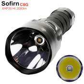 Sofirn C8G Powerful 21700 Led flashlight Cree XHP35 HI 2000lm 18650 Torch with Atr 2 Groups Ramping Dual Switch with Indicator