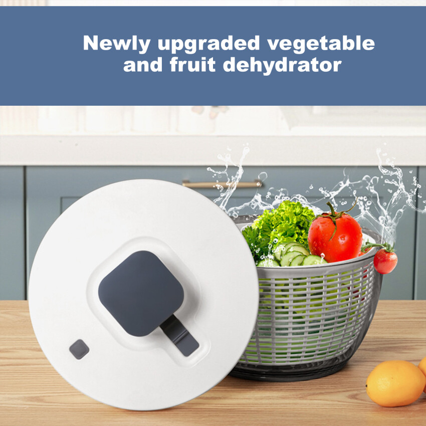 Press Type Vegetable Dehydrator Fruit Dryer Household Large Capacity Dehydrator Kitchen Accessories Drain Salad Basket Gadgets