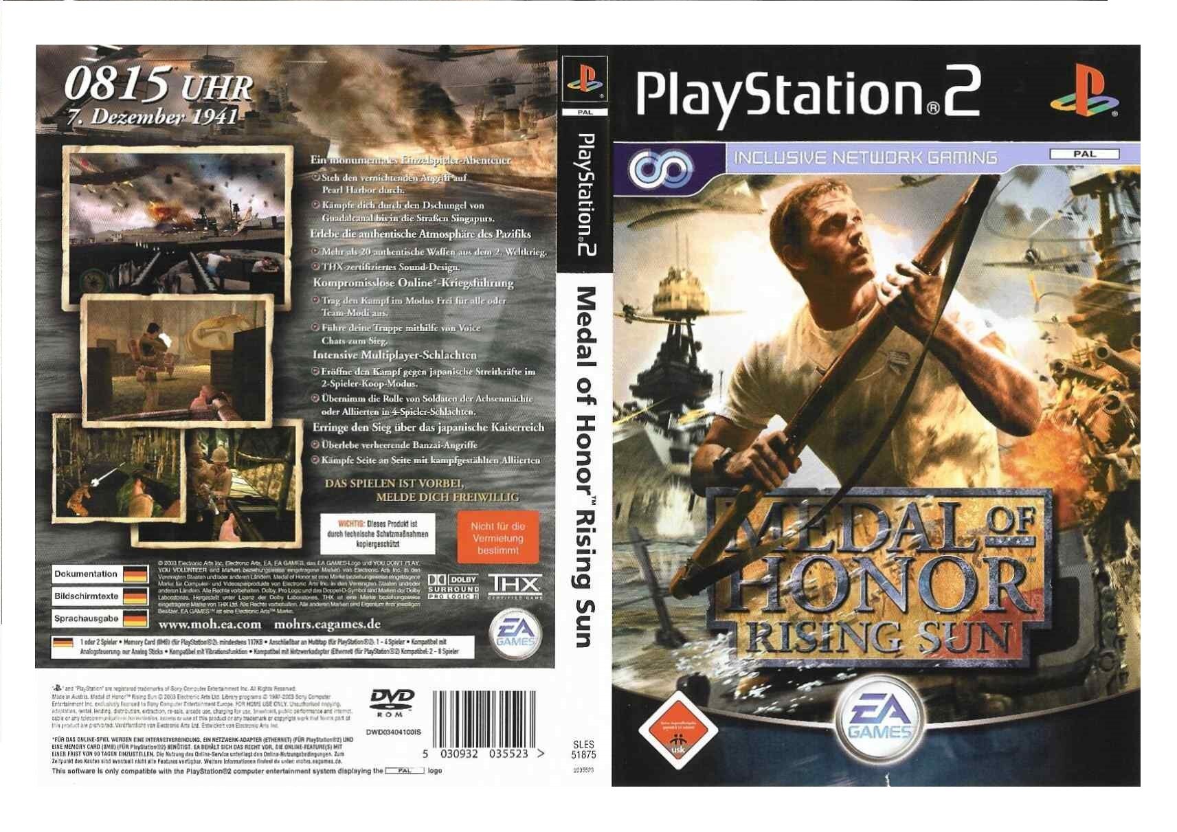 Medal of Honor Rising Sun - PlayStation 2