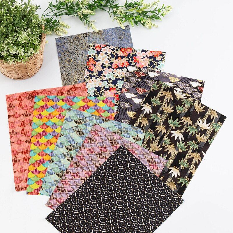 【Xintianji】Vải Bronzeado Nhật Bản Chất Liệu Cotton In Tự Làm 45X45Cm/1 Chiếc