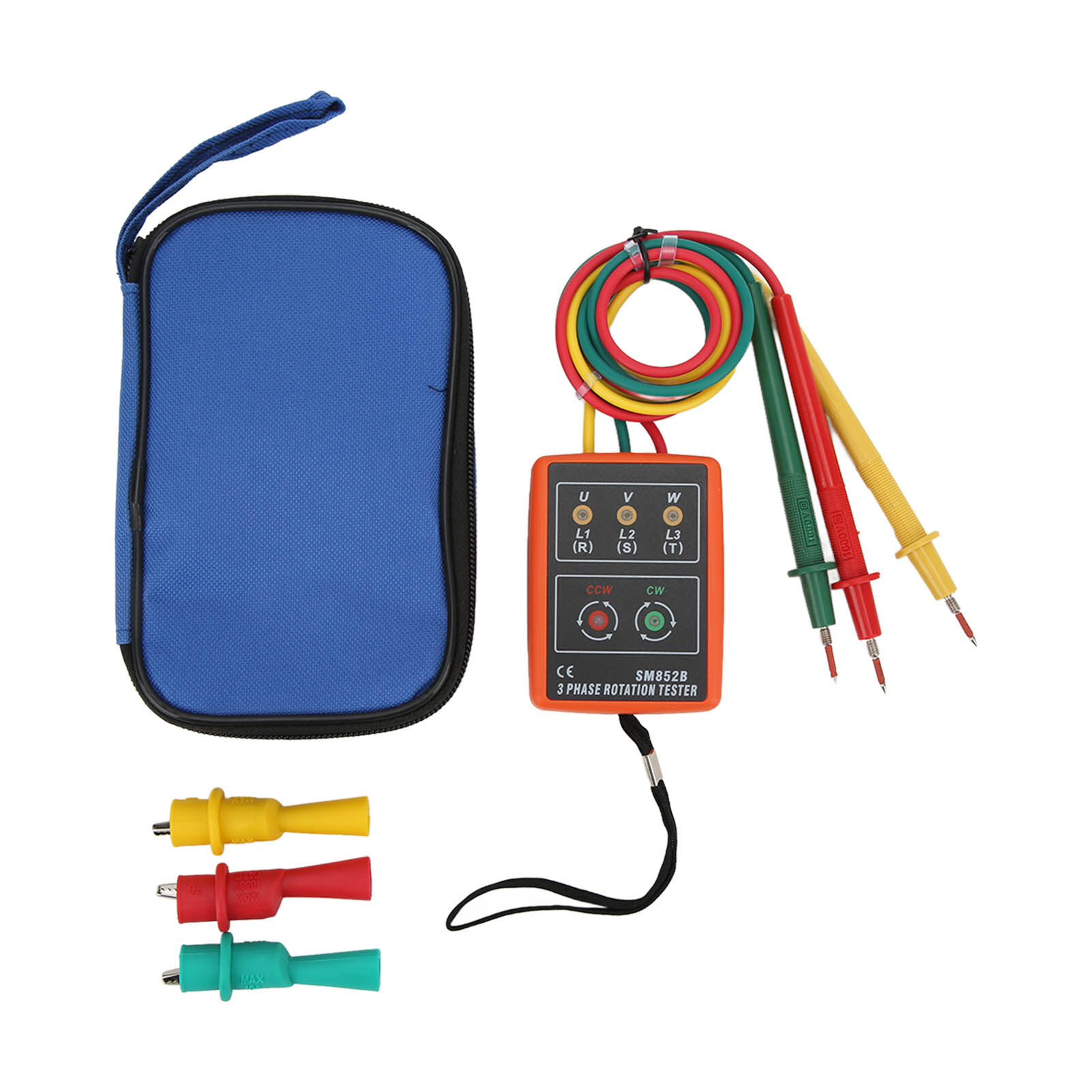 3 Phase Rotation Tester Meter for Electricity Testing Tool AC 60~600V 20Hz~400Hz