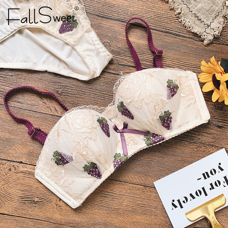 FallSweet Cute Wireless Lingerie Bras For Woman Comfortable Push Up