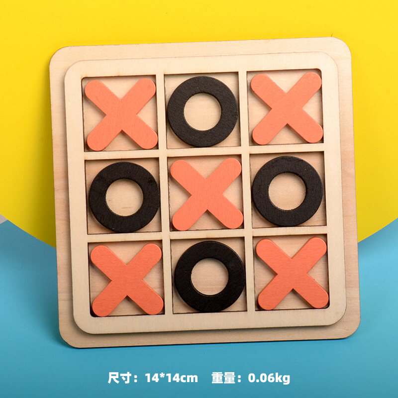 Wooden tic tac toe Tic Tac Toe Board Game parent-child interaction funny family party