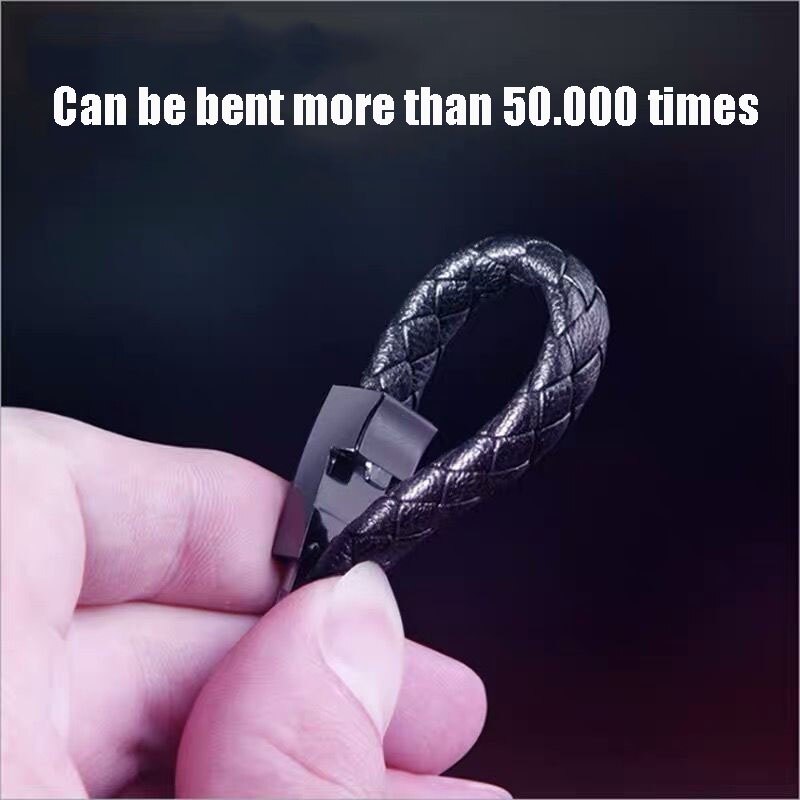 Portable Leather Wristband Bracelet Data Cable Fast Charging Micro USB Type C Charging Cable