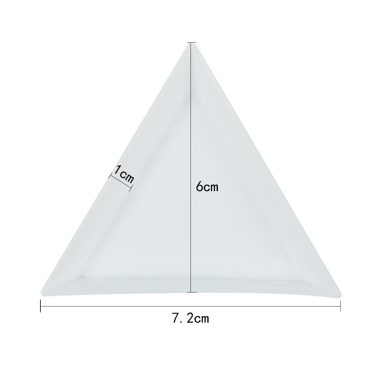 10Pcs Plastic Triangle Plate For Beads Organizer Storage Box Jewelry Display Tray White Containers Packaging Sorting Tools Jewelry Making Accessories
