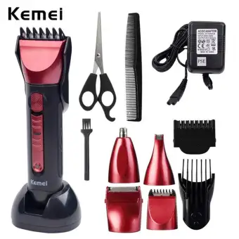 5 In 1 Kemei Professional Hair Trimmer Set Titanium Blade Electric