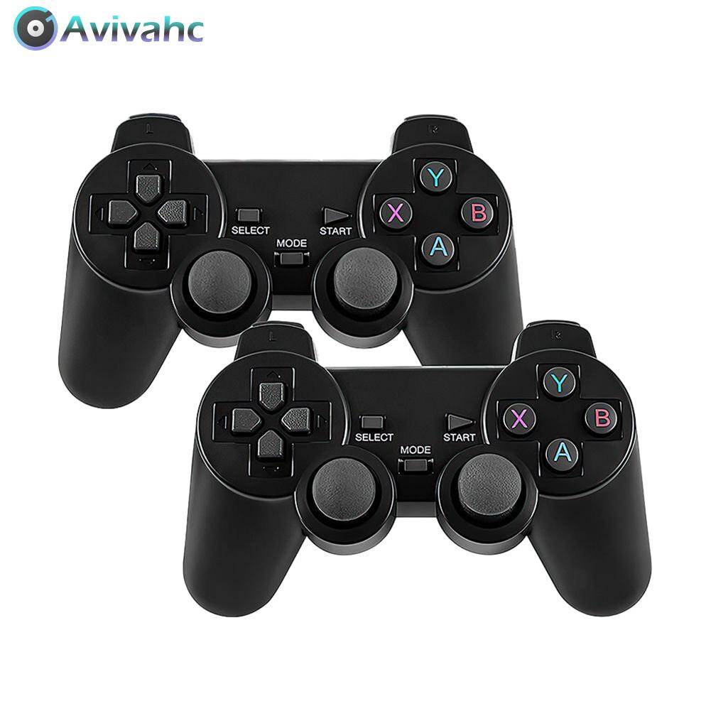 2.4G Wireless Gaming Controller with Receiver Wireless Game Joystick Gamepad 3D Rocker Home TV Mini Game Console Controller Battery Operated for PS1