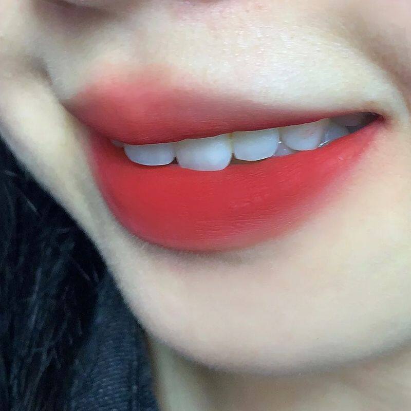 HKHO Sweet Peach Pink Lip Glaze Lip Mud Matte Velvet Long Lasting Not Fade Lipstick