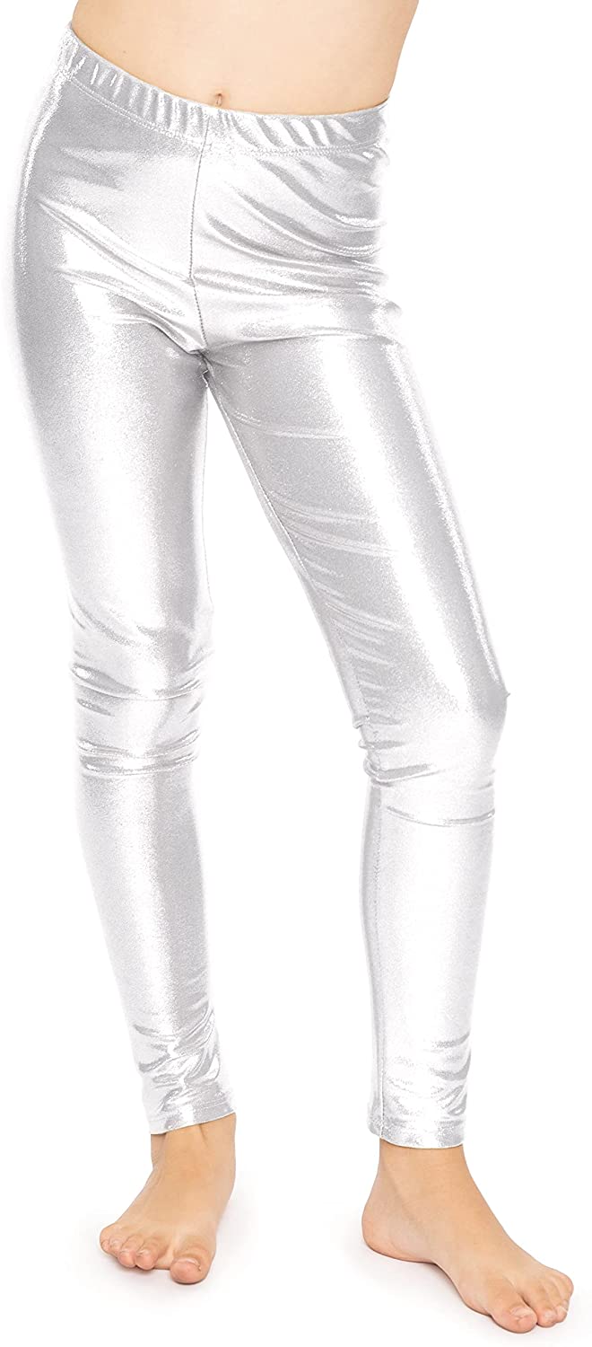 SILVER COLOUR SHINNY WOMEN LEGGINGS 