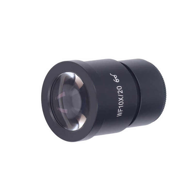 Microscope Lens WF10X/20 Laboratory Stereo Microscope Lens 30Mm Inter High Eye Point Wide Angle Eyepiece Microscope Fittings