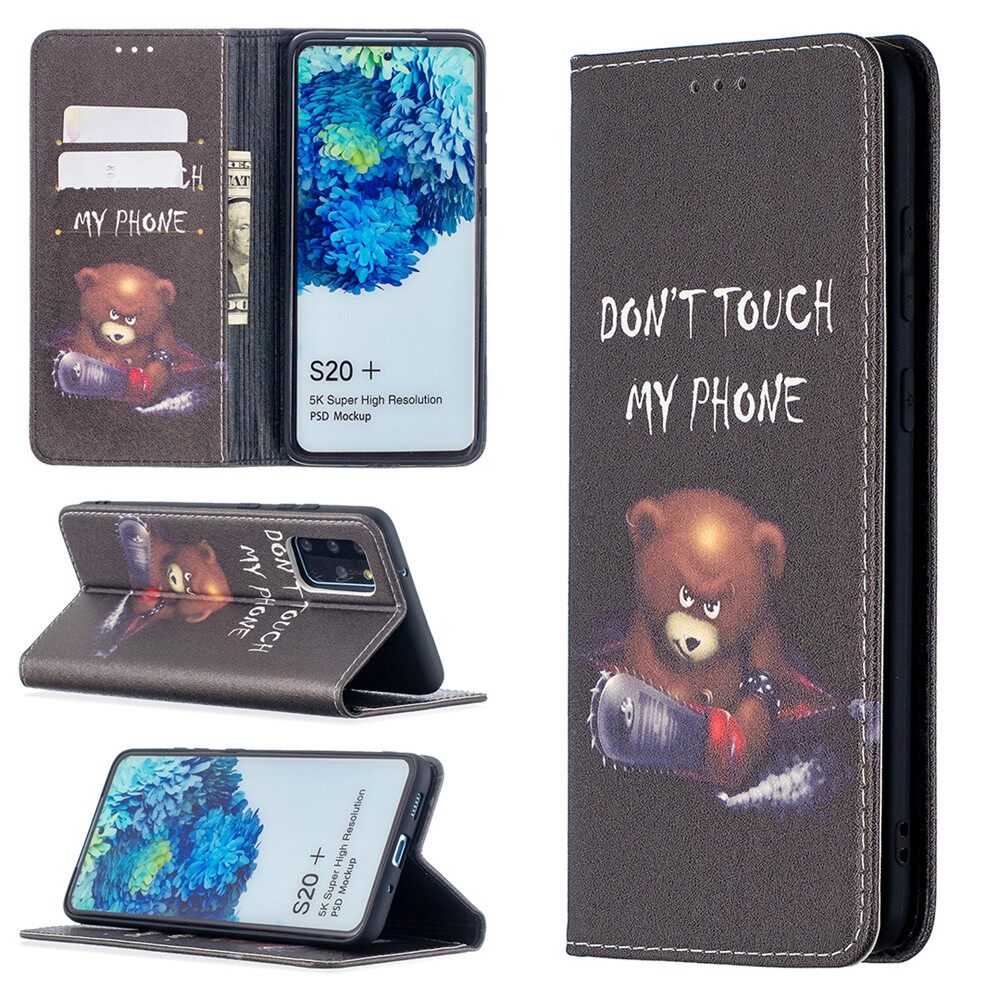 For Samsung Galaxy S10/S10E/S10 Plus/S20/S20 Plus/S20 Ultra/S20 FE Fun Editon 5G/Note 20/Note 20 Ultra/S10 Lite/Note 10 Lite Flip Case Painted Leather Cover Magnetic Card Holder Bag Casing