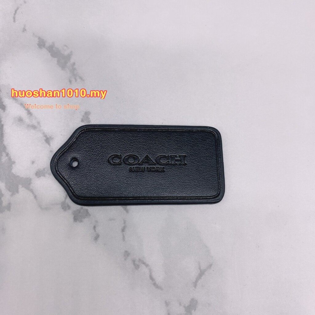 new COACH NAME TAG engraving tag leather tag Lazada