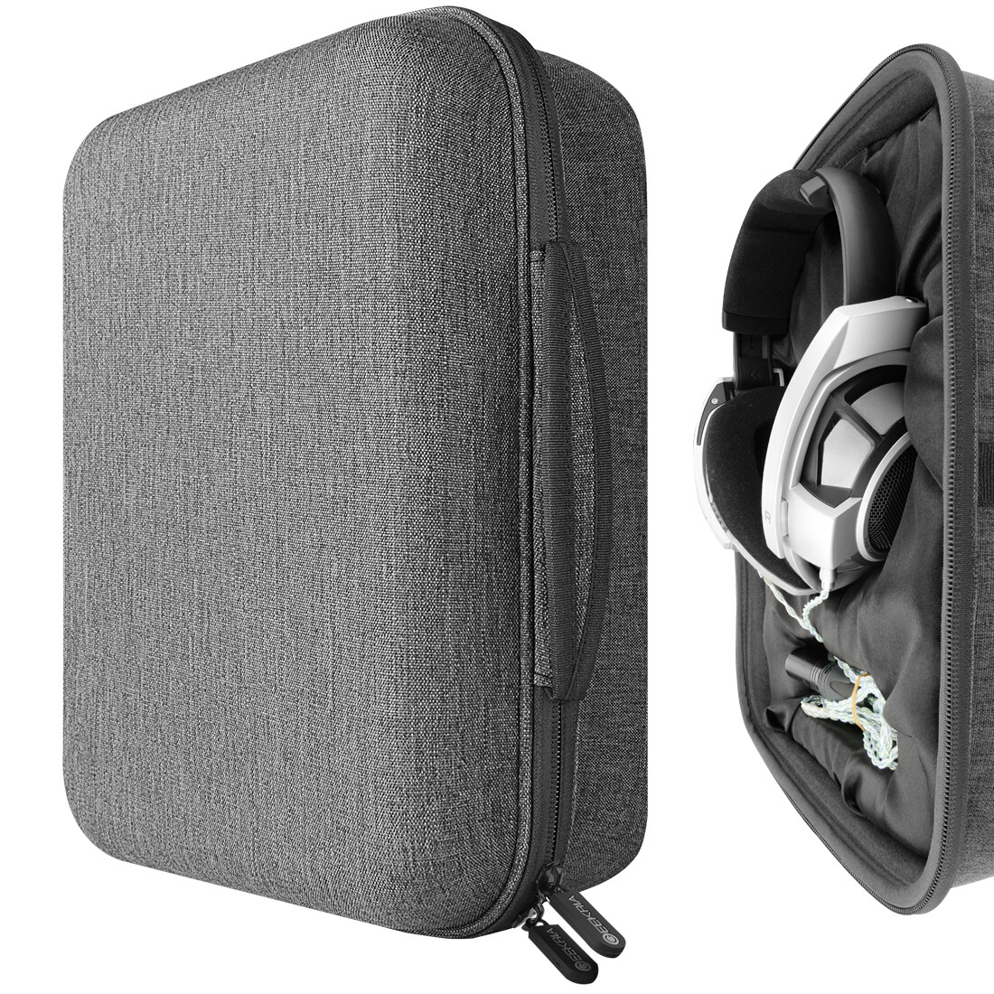Geekria Headphone Case for Senheiser HD820, HD800 S, Ananda-BT, Arya, HE1000, Audeze LCD-2, LCD-3 Headphones - Replacement Extra Large Hard Shell Travel Carrying Bag