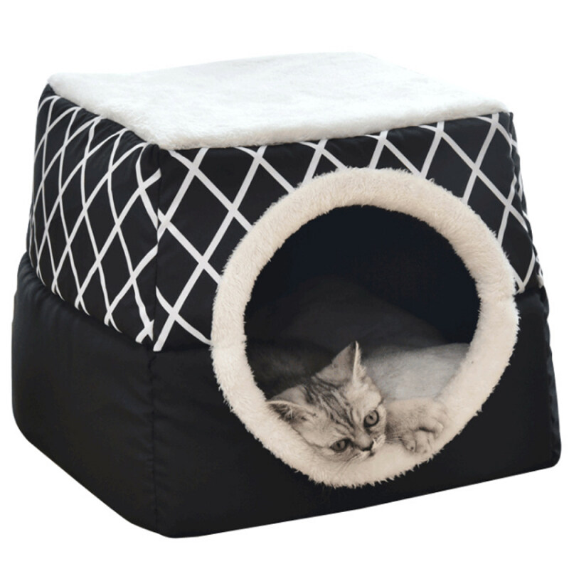 Pet Nest Có Thể Tháo Rời Giường Có Thể Giặt Được Cat Dog Lồng Di Động Mat Mùa Thu Mùa Đông Vật Nuôi Ấm Áp