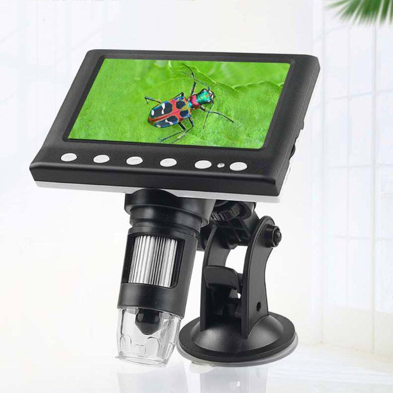 1000X Digital Microscope 4.3" LCD Electronic Rechargeable Video Microscopes Soldering Endoscope Camera Magnifier