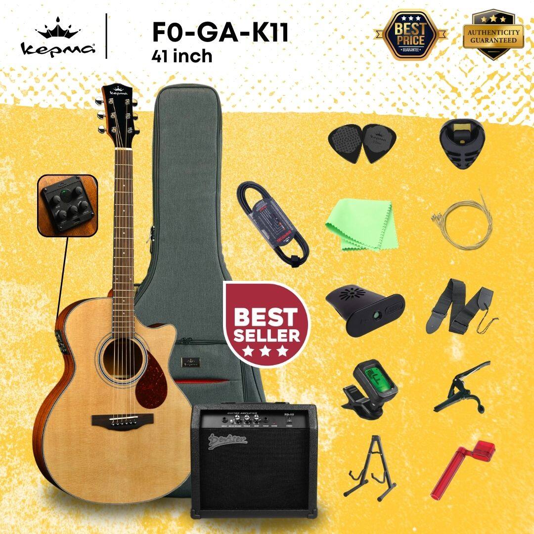 Kepma F0-GAe Elite Series 41” Solid Top Grand Auditorium Acoustic ...