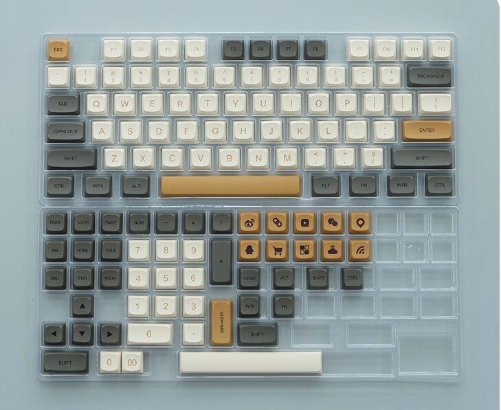 [Keycap Only] 125 phím lấp lánh Nắp chìa khóa PBT thăng hoa xda cho công tắc Cherry MX Bàn Phím Cơ tùy chỉnh Tự làm RK ciy VGN IKBC Aula/RK Royal Kludge/Logitech/goojodoq