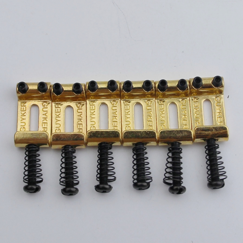 6pcs guyker tremolo bridge bent steel saddles system 10.8mm replacement for st tl electric guitar