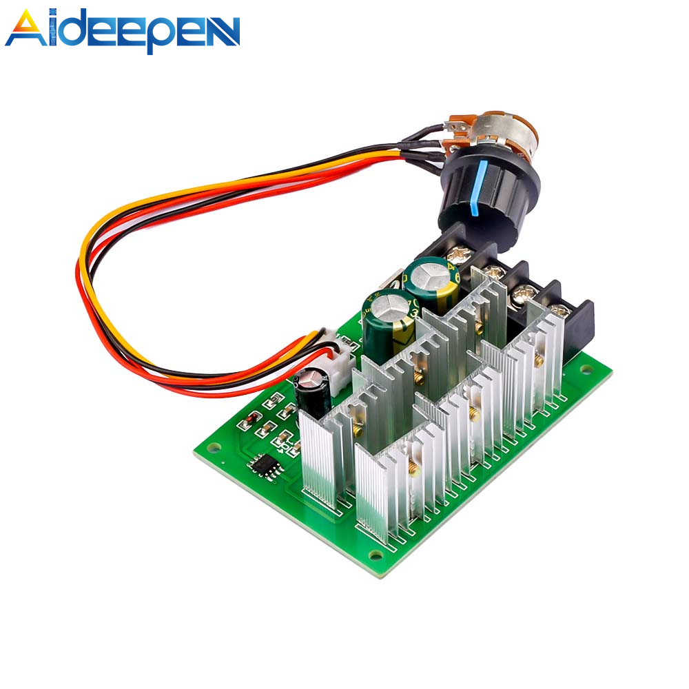 Aideepen Bộ Điều Khiển Tốc Độ Bơm Động Cơ PWM DC9-55V DC Bộ Điều Khiển Tốc Độ Công Suất Cao 40A 2000W 9V 12V 24V 36V 48V