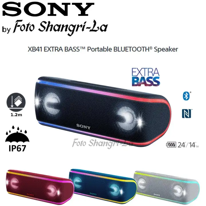 sony xb41 extra bass waterproof bluetooth speaker