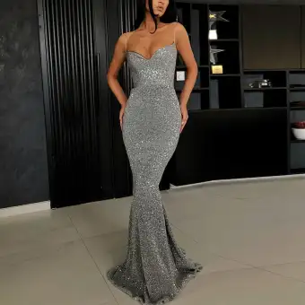 bodycon maxi prom dress