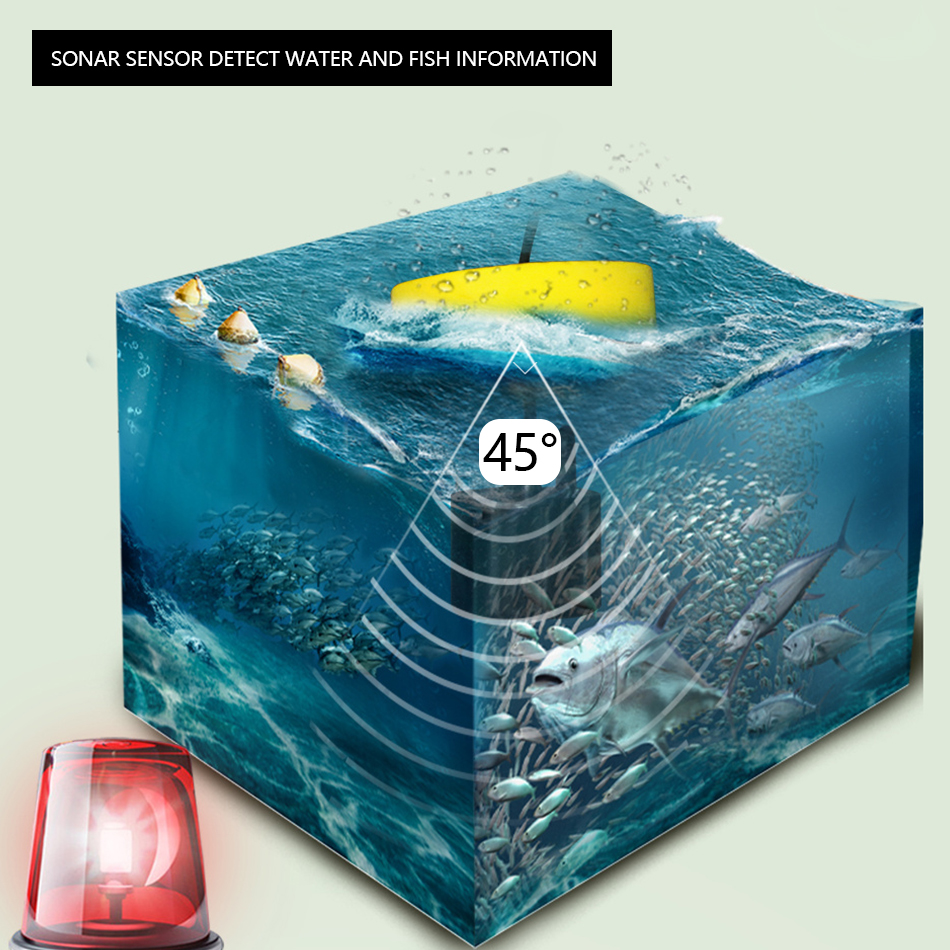 Sonar Máy Dò Cá Sonar Máy Dò Cá Màn Hình LCD Cầm Tay Sonar Máy Dò Cá