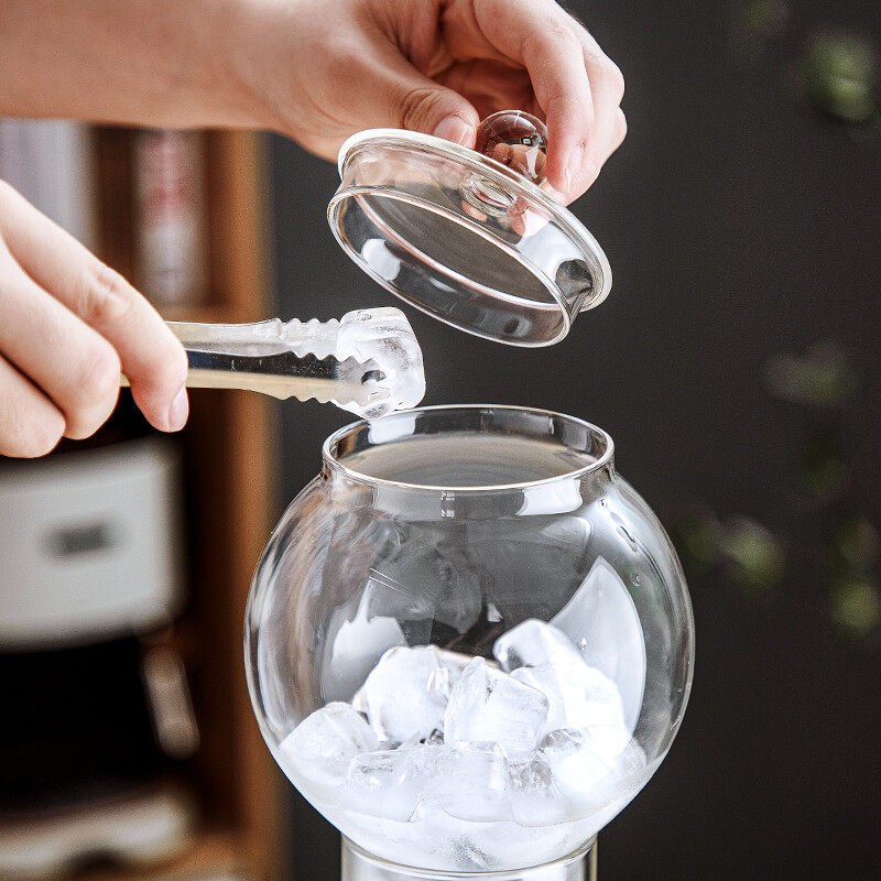 BINCOO Ice Drip Coffee Pot Glass Cold Brew Coffee Maker Household Drip 600ml