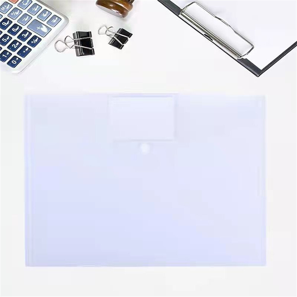 Student Stationery Pouch School Document Organizer Student Folder Organizer Information Pocket Filing Bag Transparent Document Storage Pouch