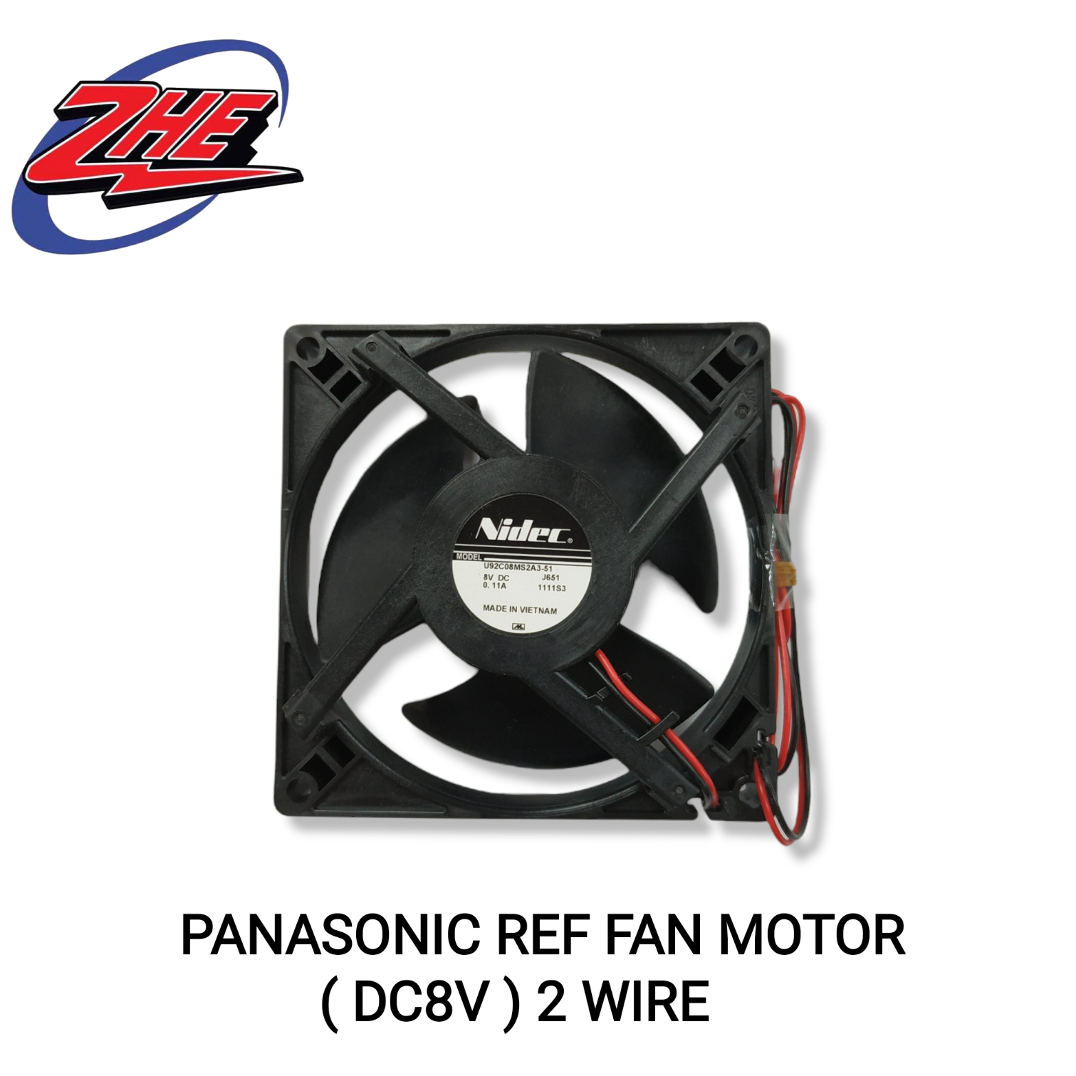 PANASONIC REFRIGERATOR FAN MOTOR DC8V 2 WIRE / FRIDGE FAN MOTOR / MOTOR
