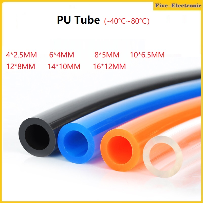 5/10meter pneumatic tube 4mm 6mm 8mm 10mm 12mm 14mm 16mm hose pipe air tube gas pneumatic tubing pu plastic od 8x5mm 12x8 10x6.5mm 6x4 4x2.5mm