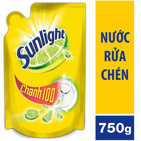 Nước Rửa Chén Sunlight Trà Xanh/ Chanh Túi 750Ml (Giao Màu Ngẫu Nhiên)