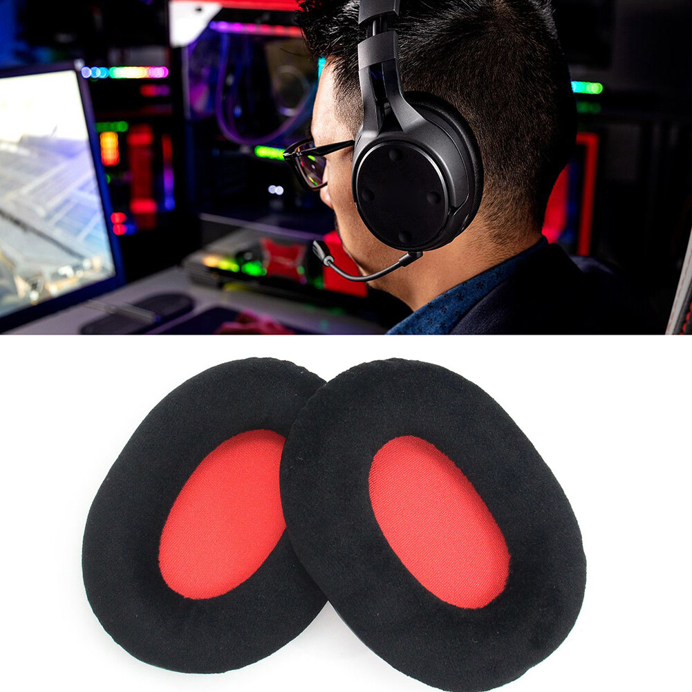 2x Leather / Flannel Headphone Ear Cushions Pad for HyperX Cloud Flight/Flight S