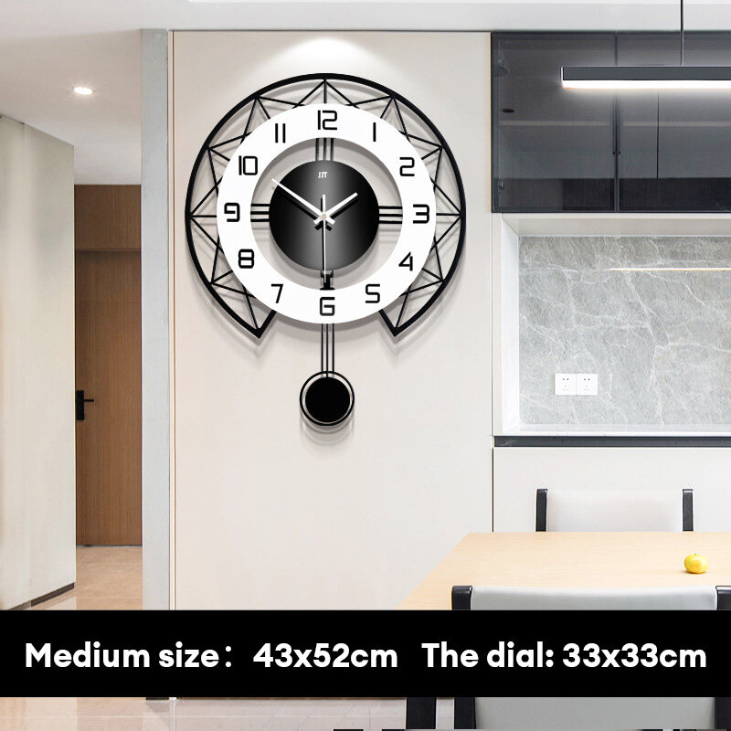 JJT contemporary 3d wall clock wall clock contemporary wall clock living room metal wall clock clock wall clock living room fashion house personality simple atmosphere clock