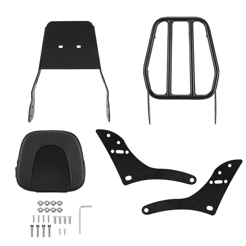 For Honda Rebel 500 Sissy Bar Seat Back Backrest CMX300 CMX 300 CMX500 Luggage Rack Carrier Mount Bracket Rear Fender Fairing - 201355758 - View #10