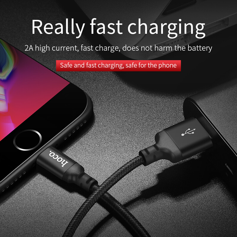 HOCO 2M USB Charging cable for Apple iPhone X 8 7 6 6s plus 5 Lightning to USB 2A Fast Charge Cable Data sync Charger