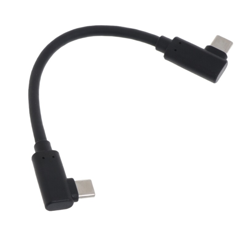 90 Degree Type C Cable Right Angle Charger L Shape Charging Data Sync Cord Type-c Data Cable Cell Phone Fast Charging