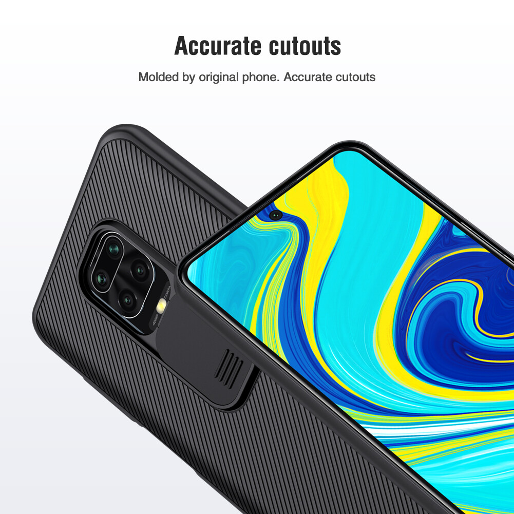 Nillkin Camshield Ốp PC Cho Xiaomi Redmi Note 9 Pro 4g Và Note 9 Pro Max Và Note 9S Trượt Camera Bảo Vệ Quyền Riêng Tư Ốp Lưng