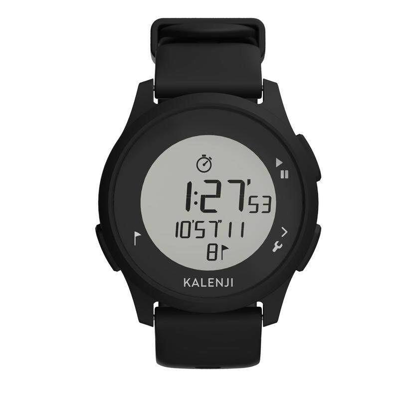 Kalenji Waterproof Unisex Running Sport Hand Stop Watch - Black x1 Men Women Outdoor Water Resistant Swimming Athletes Time Training Stopwatch Accessories Malaysia