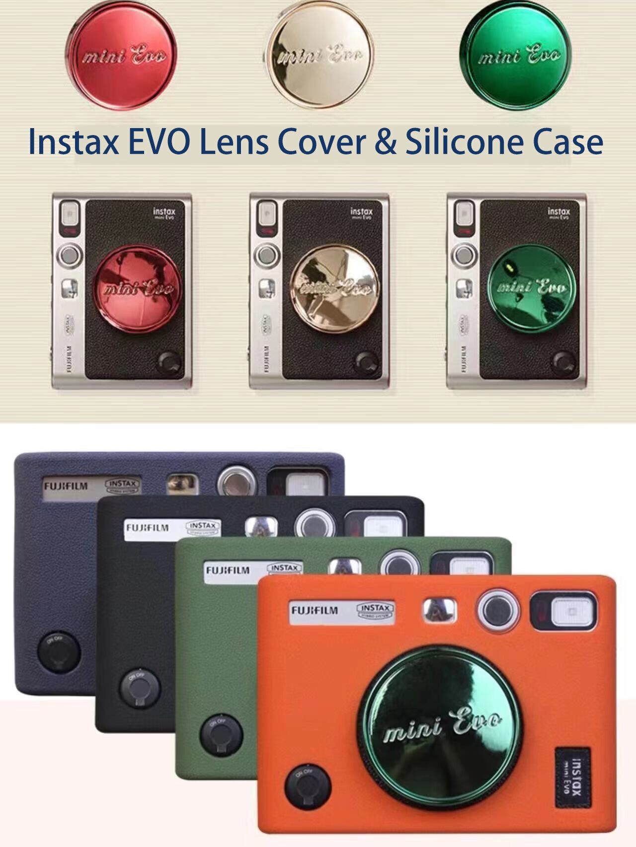 Ống kính Bìa instax mini EVO Vỏ bảo vệ máy ảnh túi cho Fujifilm Instax Mini EVO