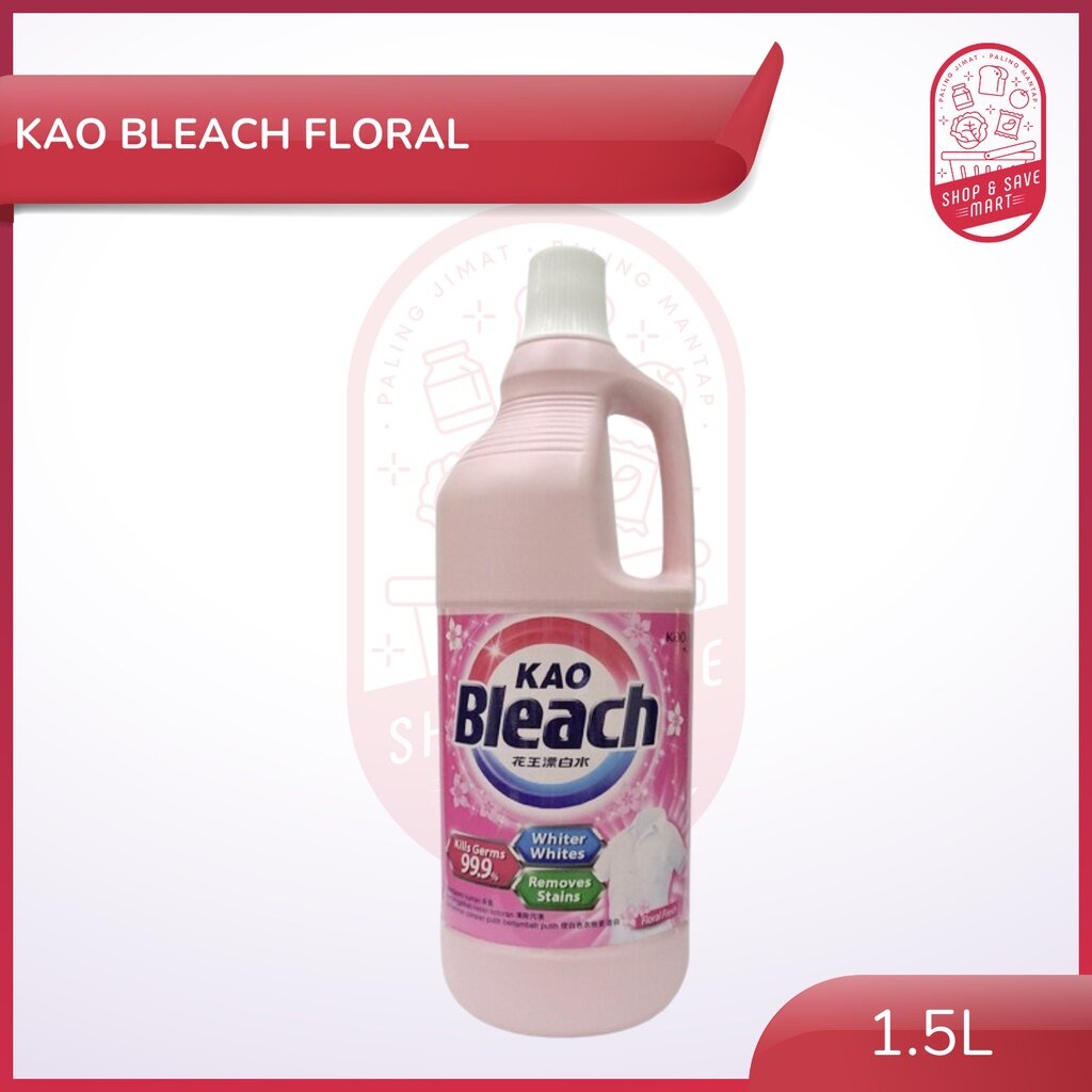 KAO Liquid Bleach 1.5L (Type Original / Floral) Peluntur Baju