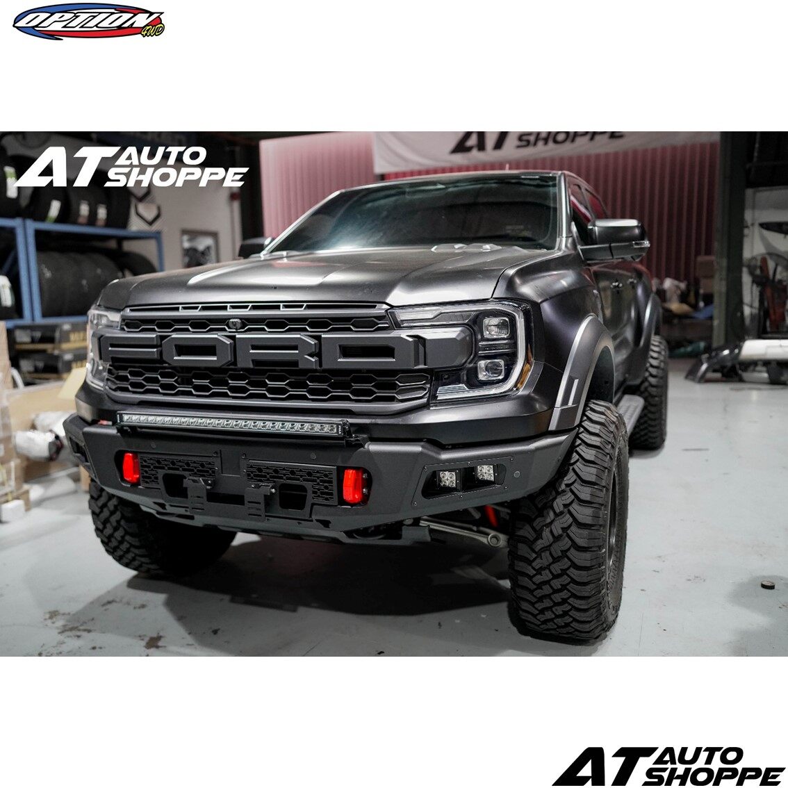 OPTION 4WD FRONT BUMPER V1 FOR FORD RANGER NEXT GEN 2023 T9 RAPTOR ...