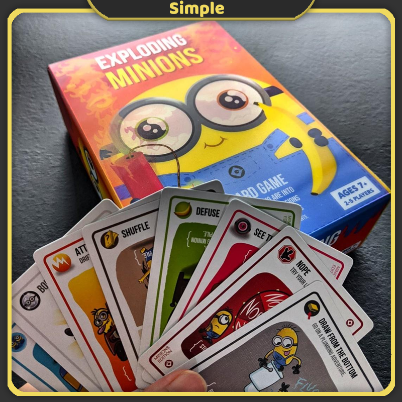 Exploding Minions Card Game English Version 2-5 Players from 7+ Years Card Game