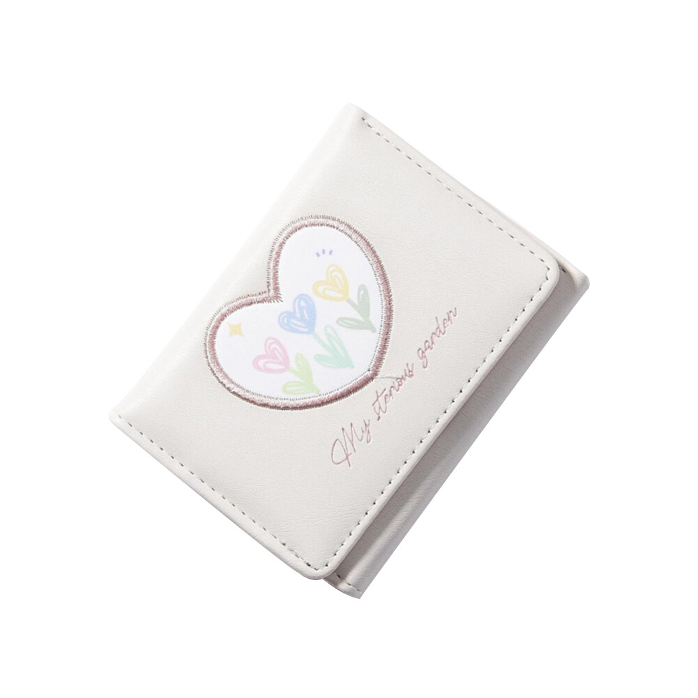 Ladies Cute Floral Pattern PU Leather Tulip Wallet