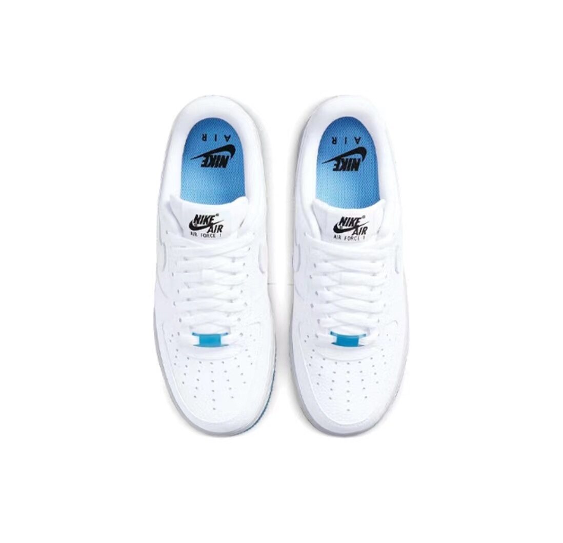 Giày thể thao nam Giày thể thao Air Force 1 Low 07 LX UV Thermal Heel Low Top cho nữ Màu xanh trắng giày thể thao
