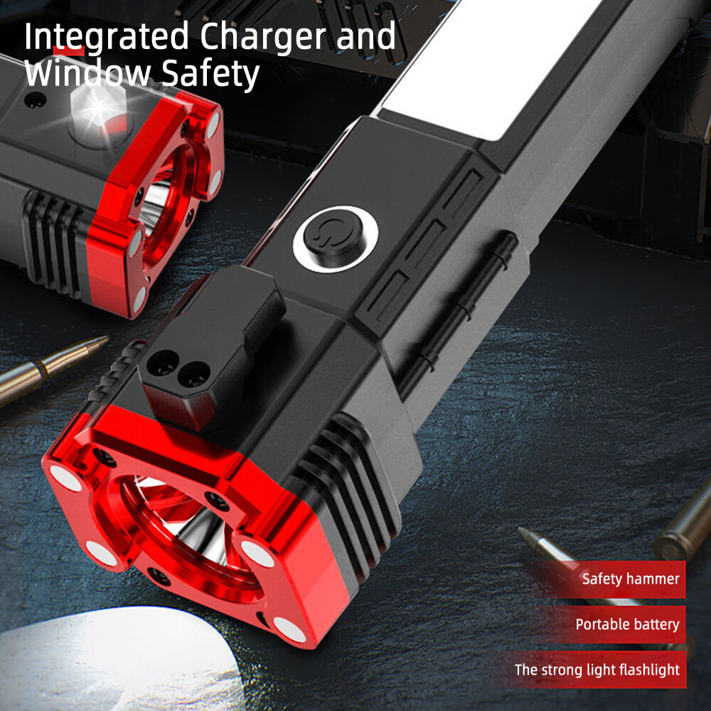 CUGUU Đèn Pin Di Động 4 Chế Độ Ánh Sáng Cao Có Thể Sạc Lại USB Đèn Pin T * Actical Công Suất Cao Ánh Sáng Mạnh Đèn Pin LED Chiếu Sáng Chống Nước Ngoài Trời