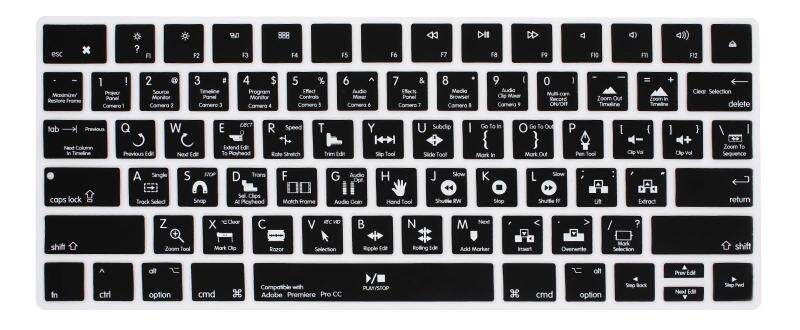 HRH For Adobe Premiere Pro CC Functional Hotkeys Shortcuts Silicone ...