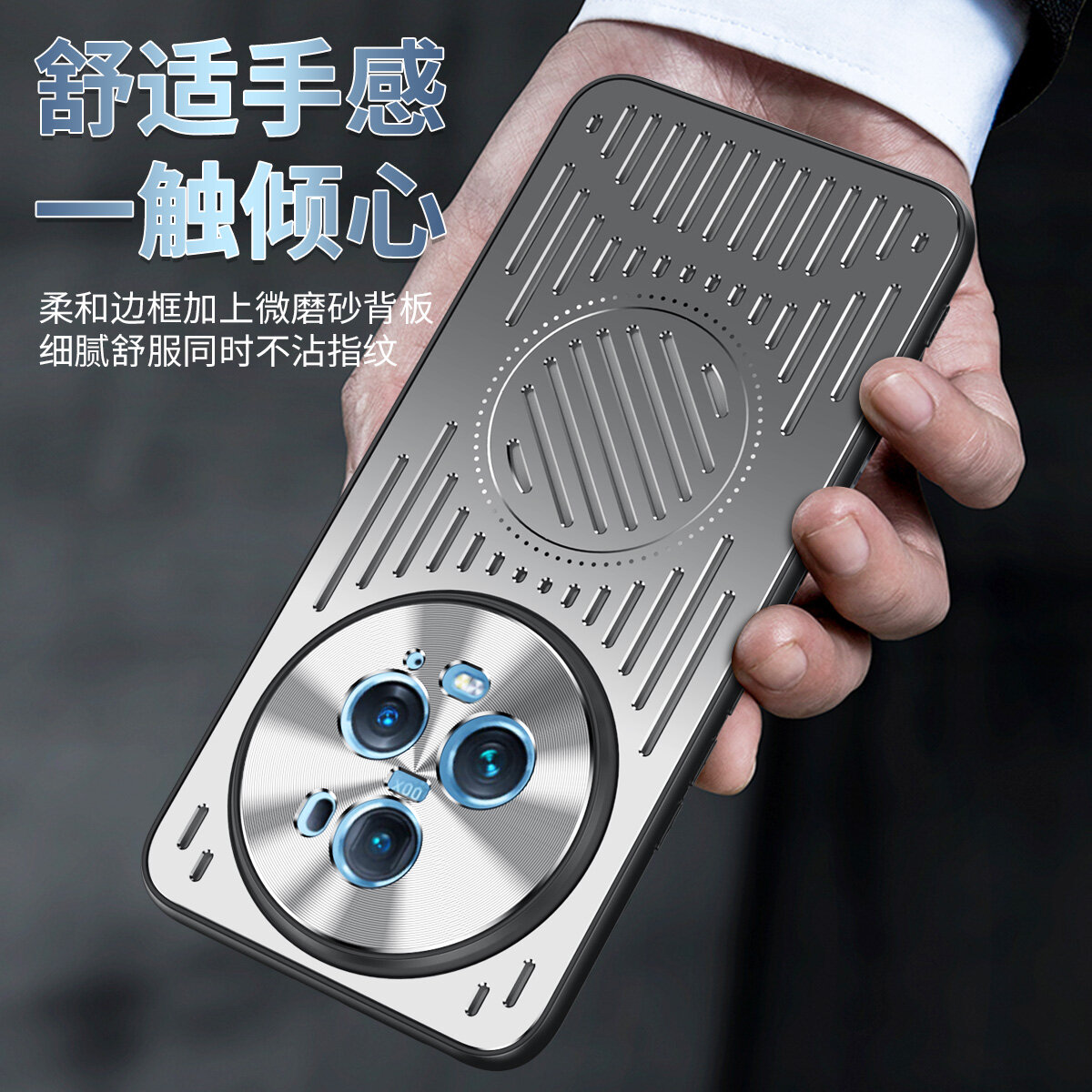 Ốp lưng Honor Magic 5 Pro cho Honor Magic 5 Pro [Vỏ bọc hợp kim nhôm + TPU + vỏ vỏ điện thoại chống rơi vòng kim loại]