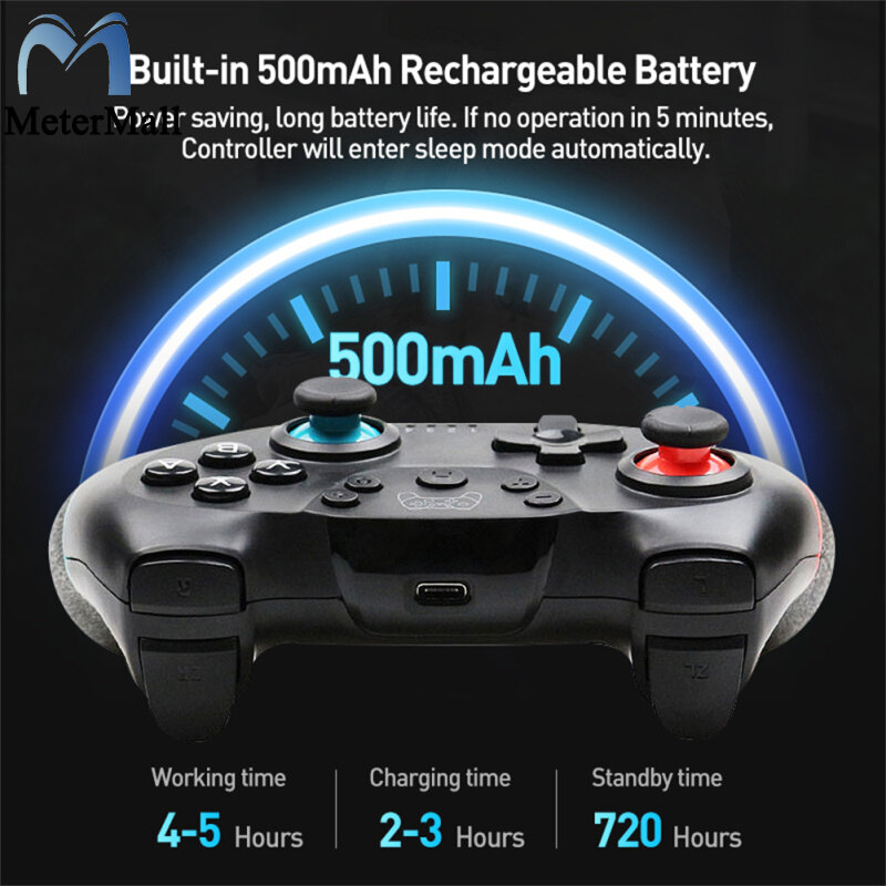 Wireless Bluetooth Controller Game Joystick Gamepad Compatible For Switch Pro Console