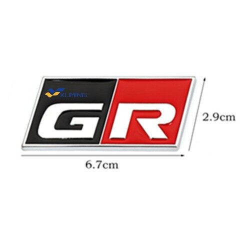 Tem Dán Xe Ô Tô Decal Logo Thể Thao GR Tem Dán Logo GR