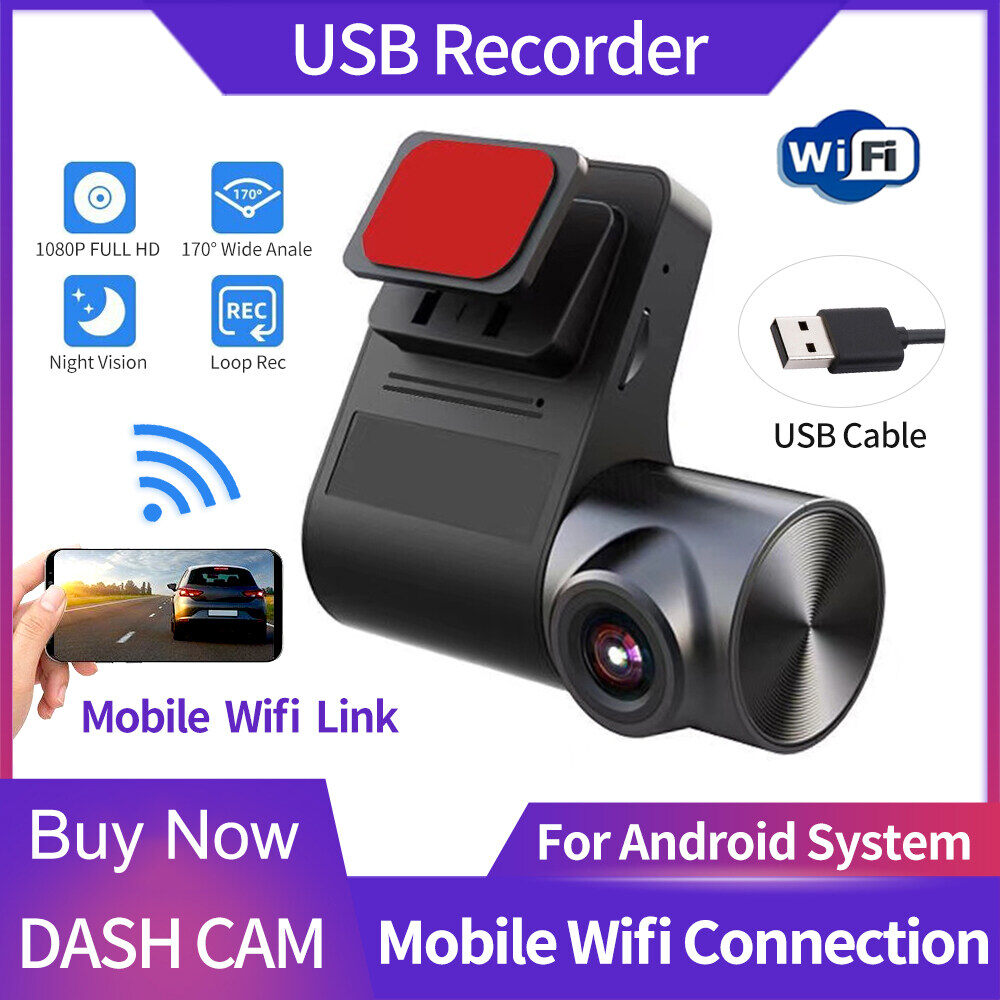 Ekleva 1080p wifi dash cam car dvr dash camera car recorder dash cam night vision usb camera
